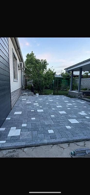 Үй жана бакча: Тротуардык плитка, Квадраттык, Бетондон, Короо учун, Жаңы — 1