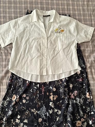 офисная одежда: Летний комплект женской одежды в светлых тонах. 1) Белый костюм из — 7