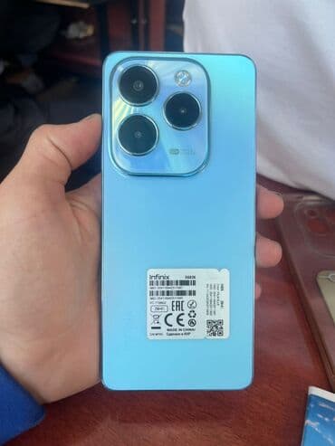 Infinix Note 40, Б/у, 256 ГБ, цвет - Голубой, 2 SIM