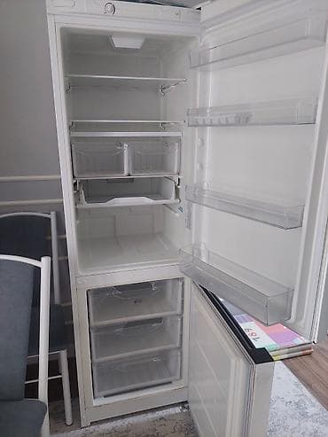 1: Холодильник Indesit, Б/у, Двухкамерный, No frost, 60 * 185 * — 2