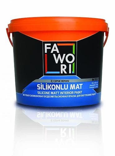 селикон: Краска интерьерная матовая Fawori Silikonlu Mat - Тип: силиконовая — 1