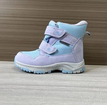 скандия обувь детская зимняя: Детские зимние сапожки/ботинки, голубые с розовым - Мембрана: WATER — 2