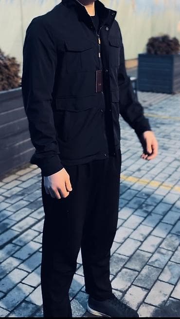 zara 38: OPER Ветровка от Abad новая размер хл Мужская черная лёгкая куртка в — 1