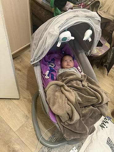 Люльки: Люлька, Новый, Качалка, Металл, цвет - Серый, Платная доставка — 2