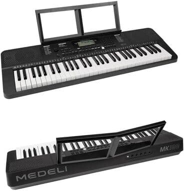 настольный микрофон: Синтезатор Medeli MK100 - 61 полноразмерная клавиша - Встроенный — 1