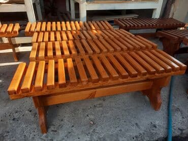 скамейка фото: Скамейка Дерево, Со спинкой, С крышей — 3