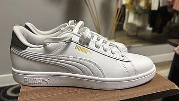 Личные вещи: Кроссовки Puma Smash v2 (модель на шнуровке) - Цвет: белый с — 1