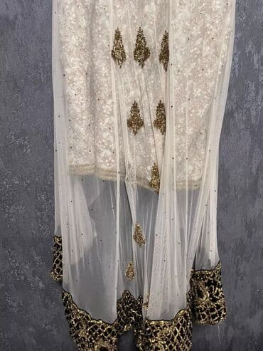 платье для беременных из фатина: Вечернее платье, Русалка, Длинная модель, Вискоза, Без рукавов, Камни, M — 8