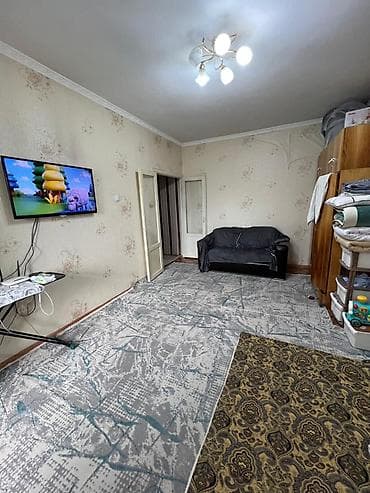 flat osh: 1 комната, 36 м², 6 мкр 106 серия, 9 этаж, Старый ремонт — 1