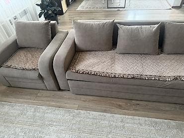 Комплект мягкой мебели, цвет - Бежевый