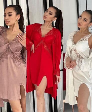 женские махровые халаты больших размеров: ⠀пеньюары двойки СО СКИДКОЙ! Вместо 2600 за 2000 сомов ⠀ Комплект — 8