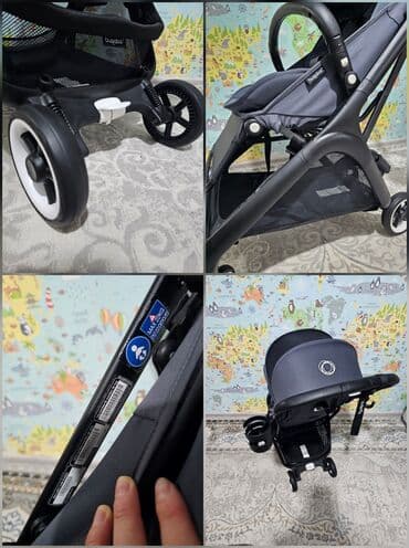 где можно починить коляску: Коляска, цвет - Черный, Новый — 4