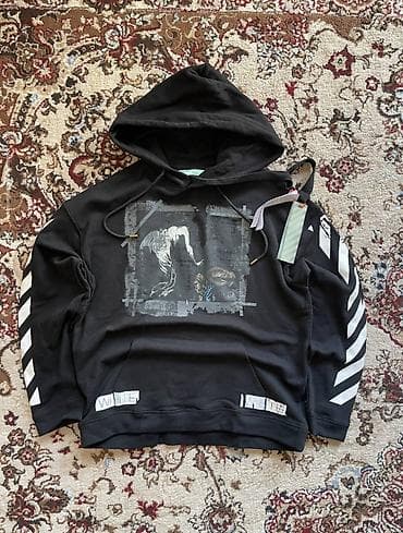 mf doom: Мужская толстовка, XL, Off-White, Новый, цвет - Черный, Самовывоз, Платная доставка — 2