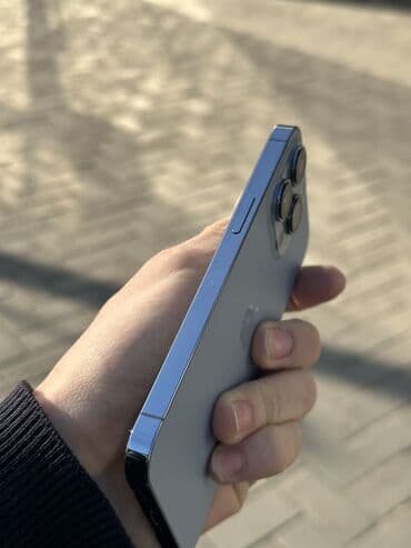 телефон алу: IPhone 13 Pro, Колдонулган, 128 ГБ, Pacific Blue, Заряддоочу түзүлүш, Коргоочу айнек, Каптама, 77 % — 8
