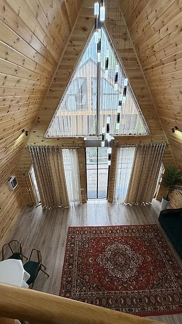 bishkek park residence: Иссык-Куль Аренда уютного деревянного домика с мансардой и современной — 7