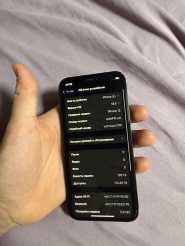 чехол s9: IPhone 12, Б/у, 128 ГБ, Синий, Чехол, 76 % — 6