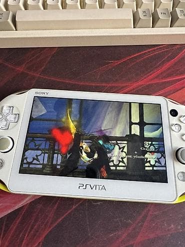 PSP (Sony PlayStation Portable): PlayStation vita slim, белый-лайм, идеальное состояние, полный — 6