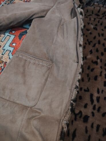 дубленка короткая: Дубленка, Классическая модель, По колено, С капюшоном, 5XL — 4