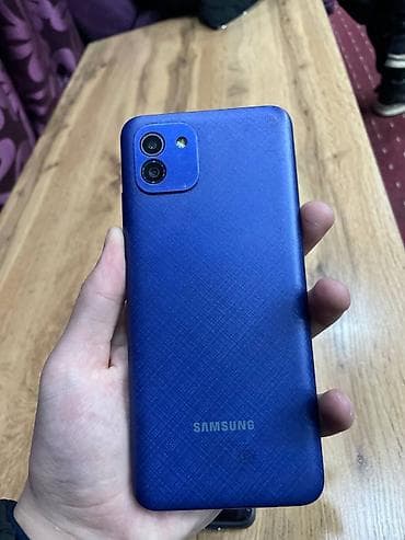 Samsung Galaxy A03, Б/у, 64 ГБ, цвет - Синий, 2 SIM at lalafo.kg Samsung Galaxy A03, Б/у, 64 ГБ, цвет - Синий, 2 SIM