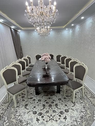 Стол и стул для зала, Самовывоз, цвет - Серый