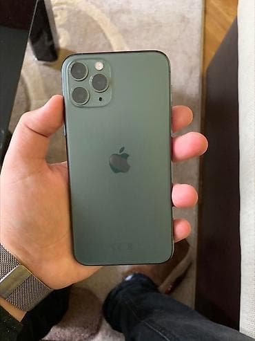 z fold 4: IPhone 11 Pro, 64 ГБ, Matte Midnight Green, 65 % — 1