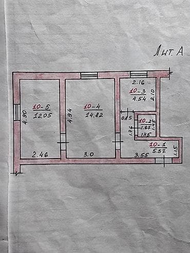 2 комнаты, 38 м², Индивидуалка, 1 этаж, Косметический ремонт — 10