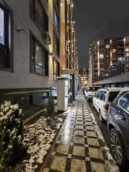 рядом с аламединским рынком: 1 бөлмө, 56 кв. м, 108-серия, 4 кабат, Евроремонт — 12