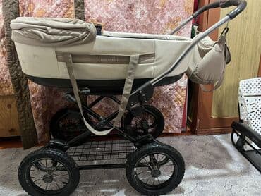 Детские электрокары: Коляска, цвет - Коричневый, Б/у — 2