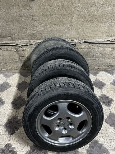 зимние шины бишкек цены: Колеса в сборе R 16, Зима, Б/у, Комплект, Легковые, отверстий - 5 — 2