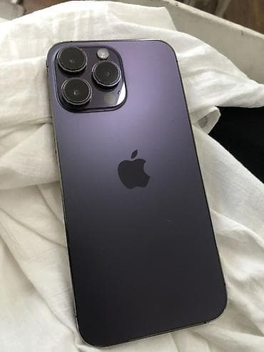 iphone 15 pri: IPhone 14 Pro, Б/у, 256 ГБ, Deep Purple, Кабель — 2