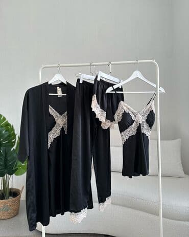 белая ночная сорочка: Ночная сорочка, Атлас, Средняя модель, XS, S, M — 4