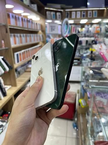 wifi: IPhone 13, Б/у, 128 ГБ, Белый, Защитное стекло, 100 % — 2