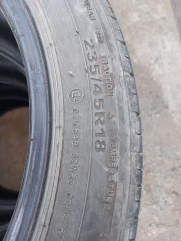 шины для матиза: Шины 235/45/18, летние, в отличном состоянии — 3