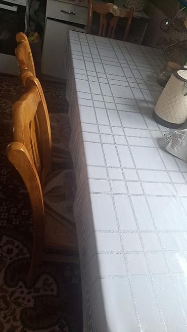 Скатерть ПВХ на прямоугольный стол - Материал: влагостойкая и легко — 1