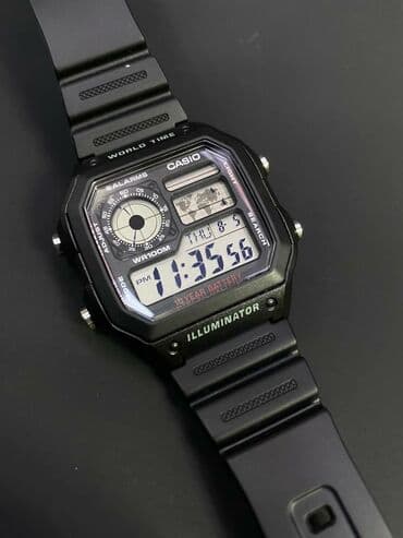 электронные наручные часы: Ae-1200wh-1a Общие характеристики Тип - кварцевые Назначение - — 6