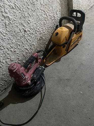 Крепежные инструменты: Бензопила и шлифмашина (комплект инструментов) - Бензопила цепная — 1