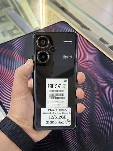 Redmi, Redmi Note 13 Pro Plus, Б/у, 512 ГБ, цвет - Черный, 1 SIM, 2 SIM, eSIM
