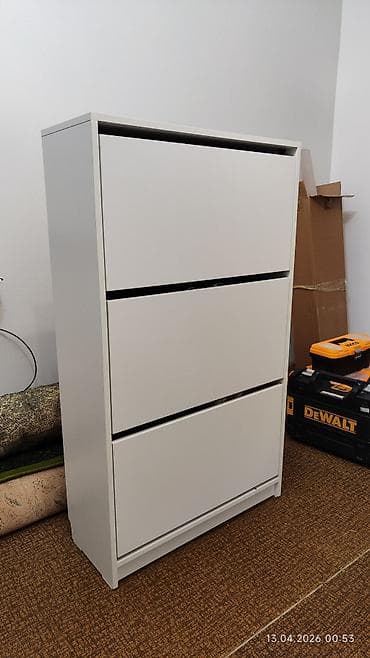 тумба: Тумба и подставка для обуви, Б/у, МДФ, Самовывоз, цвет - Белый — 5