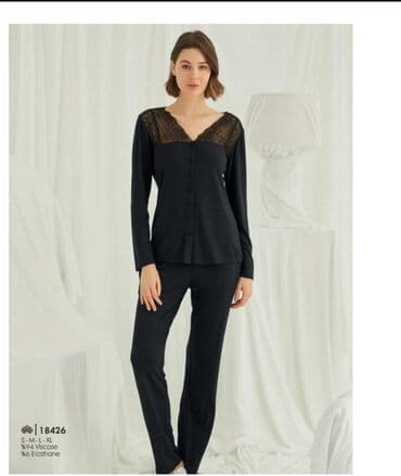 белая ночная сорочка: Ночная сорочка, Бамбук, Длинная модель, 2XL, XS, S — 8