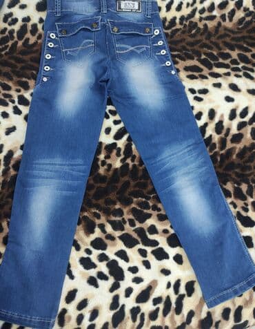 Джинсы: Продаю джинсы на мальчика, б/у, в отличном состоянии, качество — 4