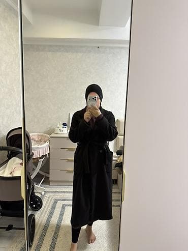 женский халатик: Пальто, Халат, Осень-весна, Длинная модель, С поясом, M — 4