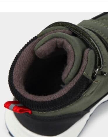 обувь женская большие размеры: Детские осенне‑зимние ботинки Tombi - Цвет: хаки с черными и белыми — 3