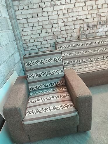 шкафы для офиса: Комплект мягкой мебели, Б/у, Самовывоз, цвет - Коричневый — 2