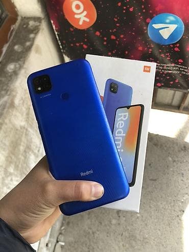 telefon iphone: Redmi, Redmi 9C, Новый, 32 ГБ, цвет - Синий, 2 SIM — 1