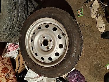 Шиналар жана дисктер: Дөңгөлөктөр монтажда 185 / 60 / R 15, Жай, Колдонулган, Комплект, Жеңил унаалар, Темир, тешиктери - 4 — 1