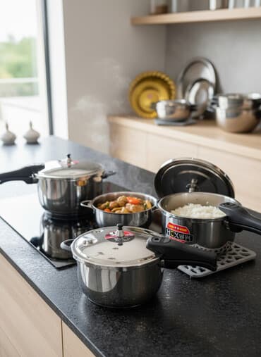 мягкое кресло для детей: Скороварки HCX из нержавеющей стали с ручктй - Материал: полированная — 1