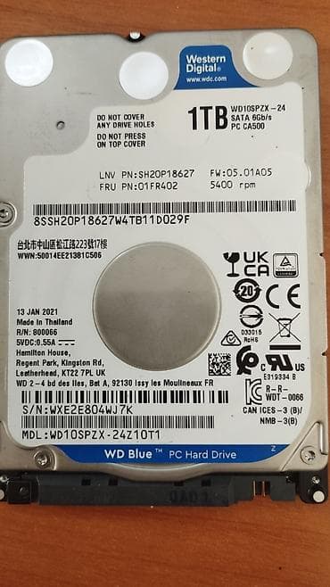 жесткий диск 1tb: Накопитель для ПК, Б/у, Western Digital (WD), HDD, 1 ТБ, 2.5", Для ПК — 1