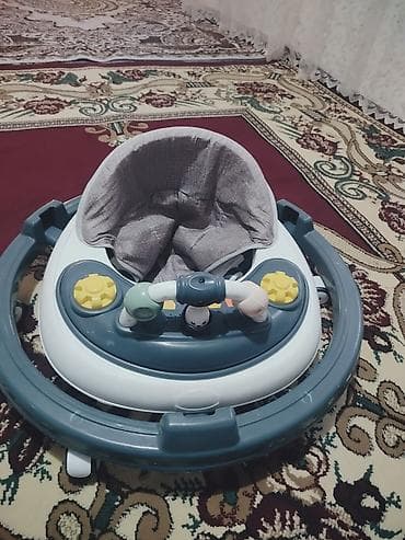 Детский мир: Ходунки для малыша - Круглая устойчивая база с защитным бампером по — 1