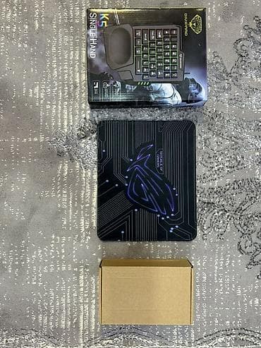 куплю графический планшет: Новый Игровой набор для ПК: одноручная клавиатура + проводная мышь + — 2