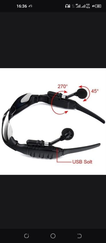 Солнцезащитные BLUETOOTH очки. Улучшенная версия. В комплекте идут